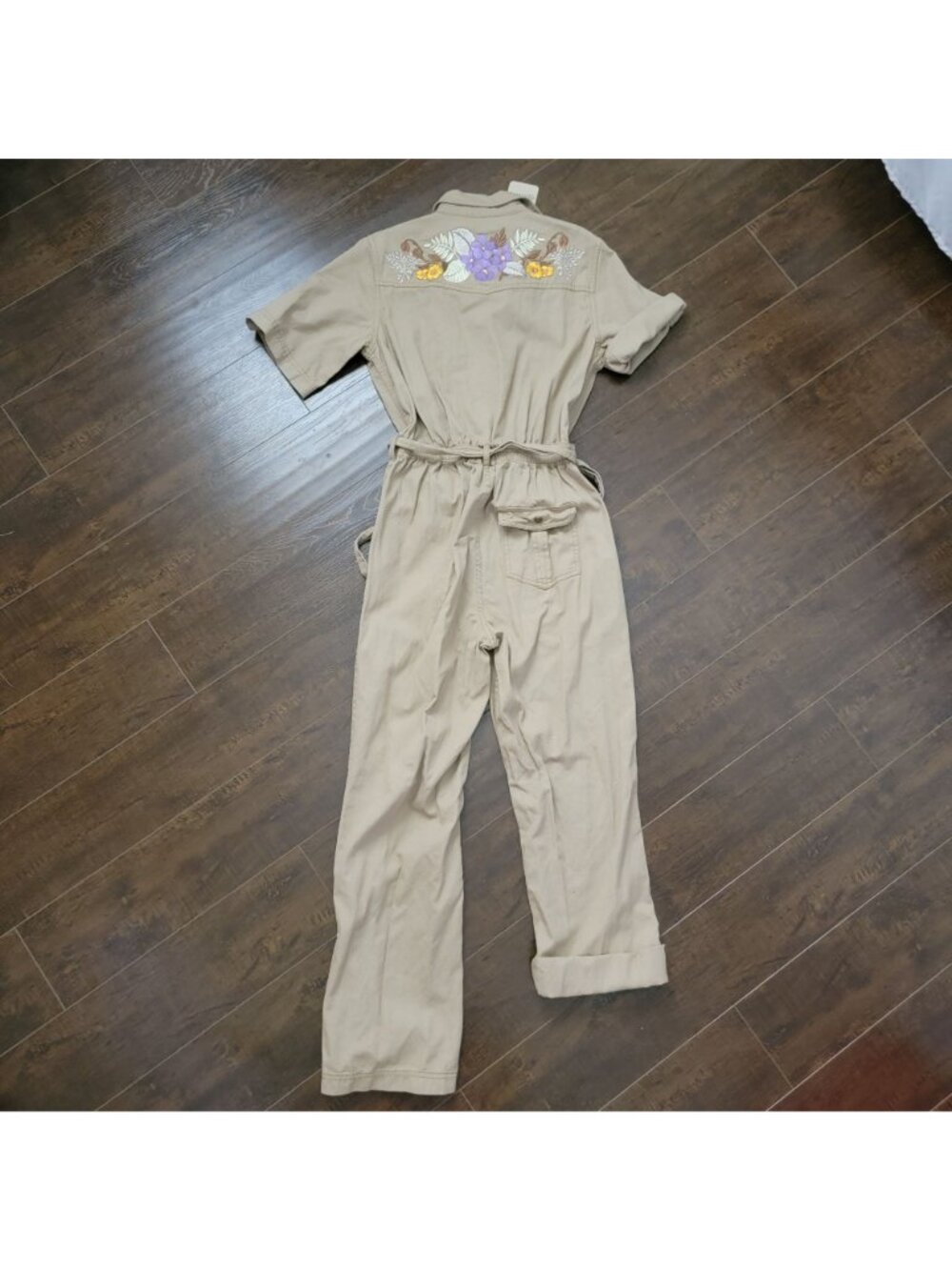 SPELL Foxglove Embroidered Boilersuit Jumpsuit Retro Boho Utility Hippie Women S - Picture 3 of 9
